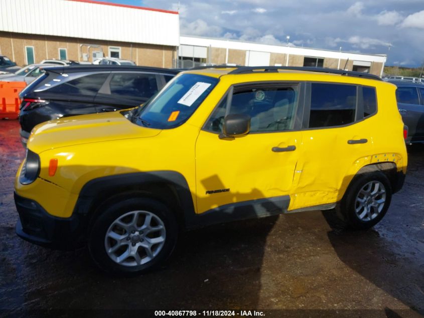 2018 Jeep Renegade Sport 4X4 VIN: ZACCJBAB7JPJ16990 Lot: 40867798