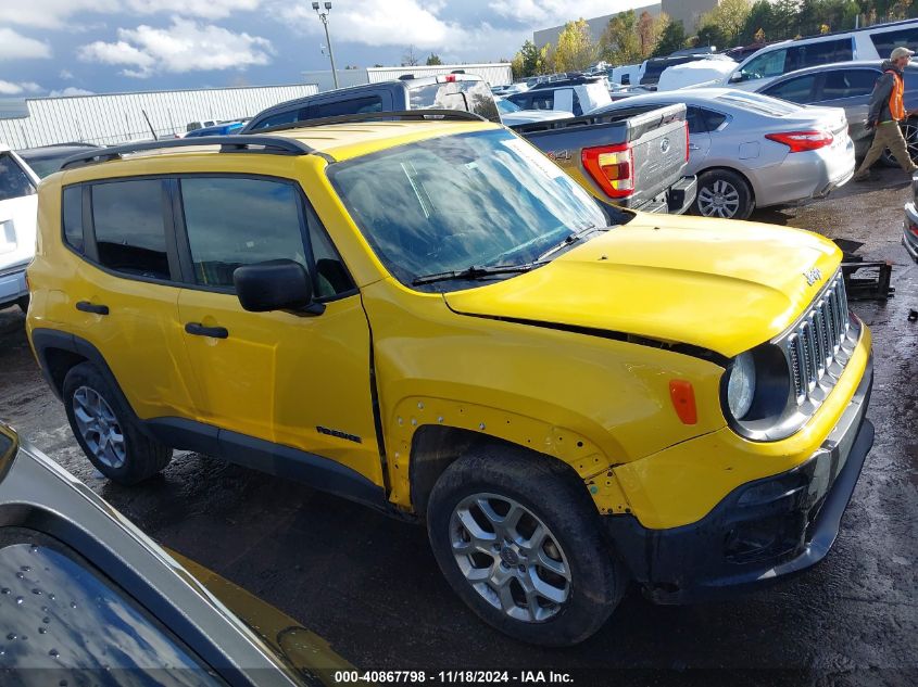 2018 Jeep Renegade Sport 4X4 VIN: ZACCJBAB7JPJ16990 Lot: 40867798