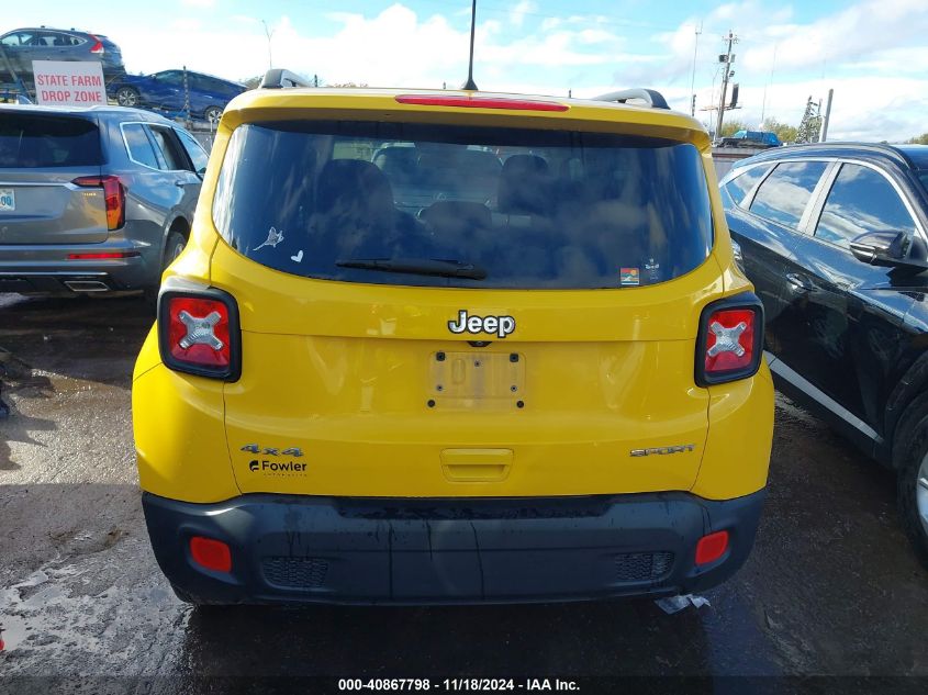 2018 Jeep Renegade Sport 4X4 VIN: ZACCJBAB7JPJ16990 Lot: 40867798