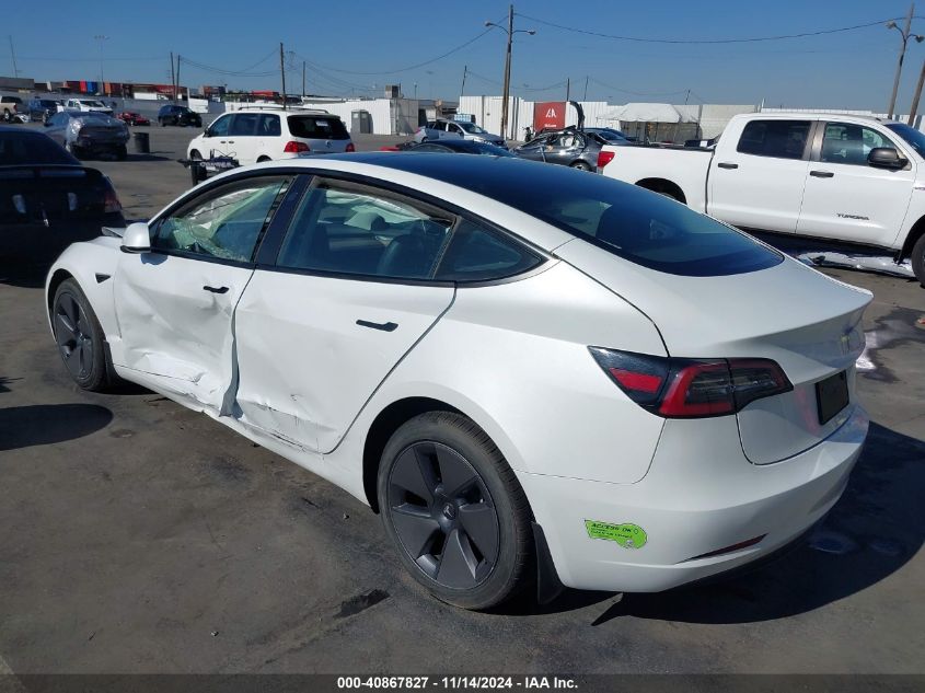 2023 Tesla Model 3 Rear-Wheel Drive VIN: 5YJ3E1EA5PF548027 Lot: 40867827