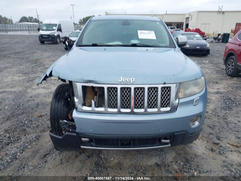 2013 Jeep Grand Cherokee Overland Summit VIN: 1C4RJECG8DC605592 Lot: 40867857