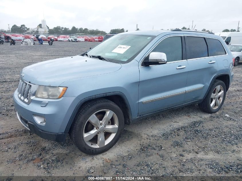 2013 Jeep Grand Cherokee Overland Summit VIN: 1C4RJECG8DC605592 Lot: 40867857