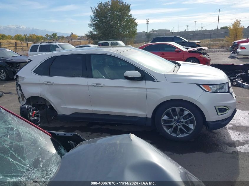 2015 Ford Edge Titanium VIN: 2FMTK3K99FBB06292 Lot: 40867870