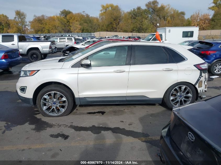 2015 Ford Edge Titanium VIN: 2FMTK3K99FBB06292 Lot: 40867870