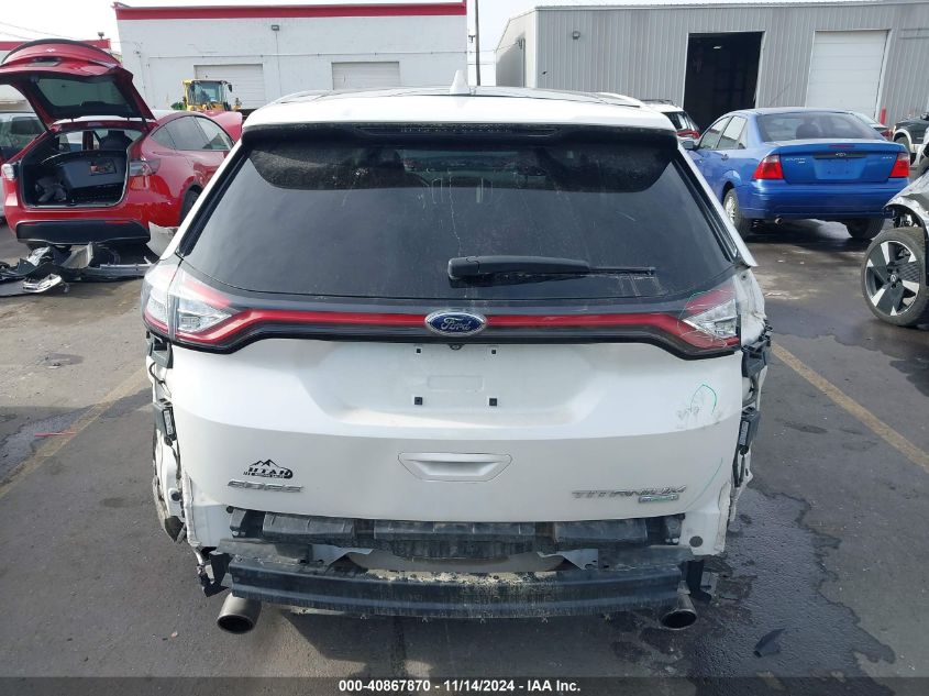 2015 Ford Edge Titanium VIN: 2FMTK3K99FBB06292 Lot: 40867870