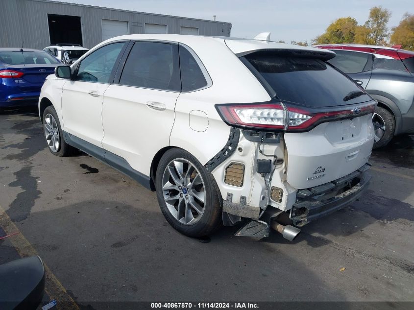 VIN 2FMTK3K99FBB06292 2015 Ford Edge, Titanium no.3