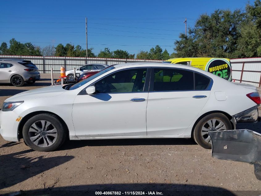 2013 Honda Accord Lx VIN: 1HGCR2F31DA196497 Lot: 40867882