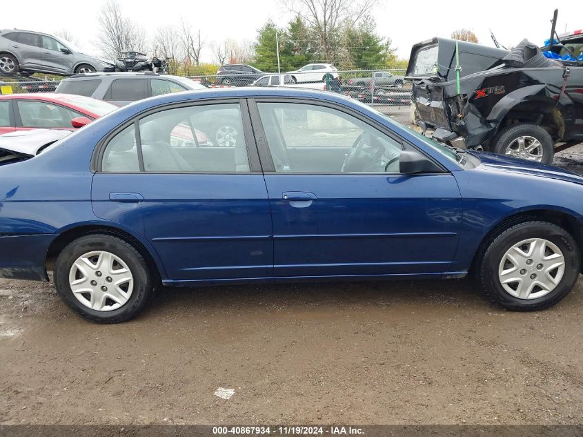 2003 Honda Civic Lx VIN: 1HGES16563L031265 Lot: 40867934