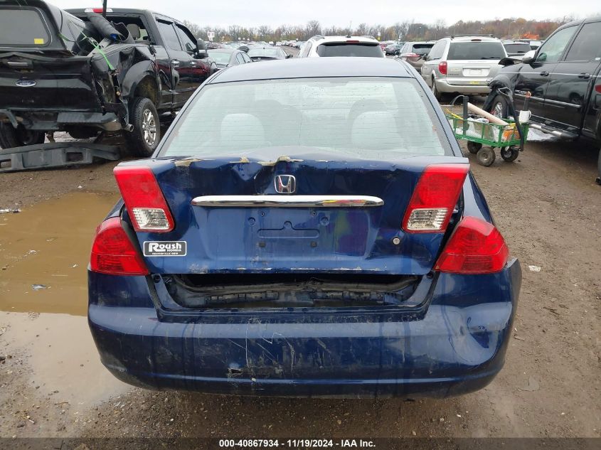 2003 Honda Civic Lx VIN: 1HGES16563L031265 Lot: 40867934