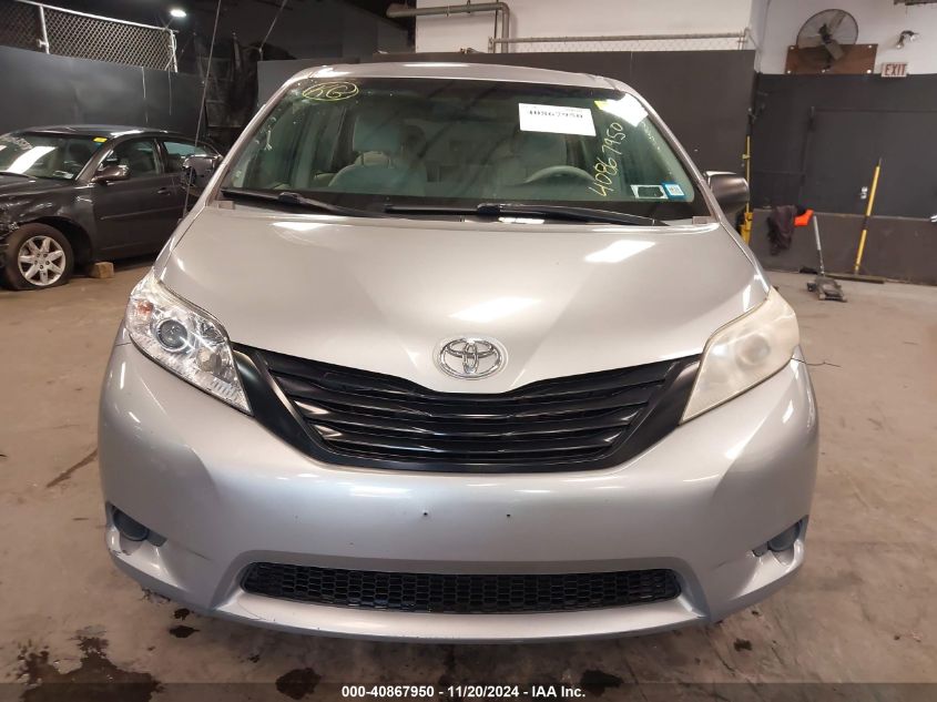 2012 Toyota Sienna Base V6 7 Passenger VIN: 5TDZK3DC2CS275622 Lot: 40867950