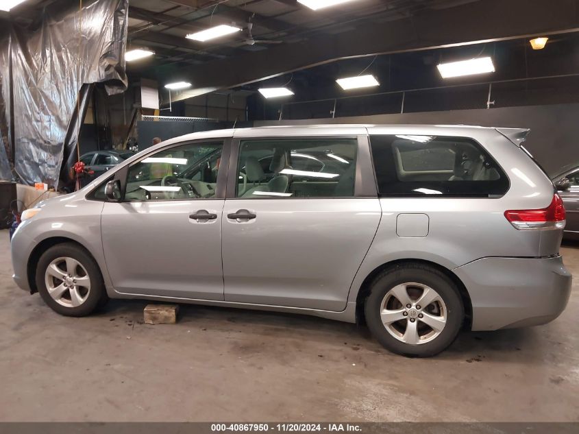 2012 Toyota Sienna Base V6 7 Passenger VIN: 5TDZK3DC2CS275622 Lot: 40867950