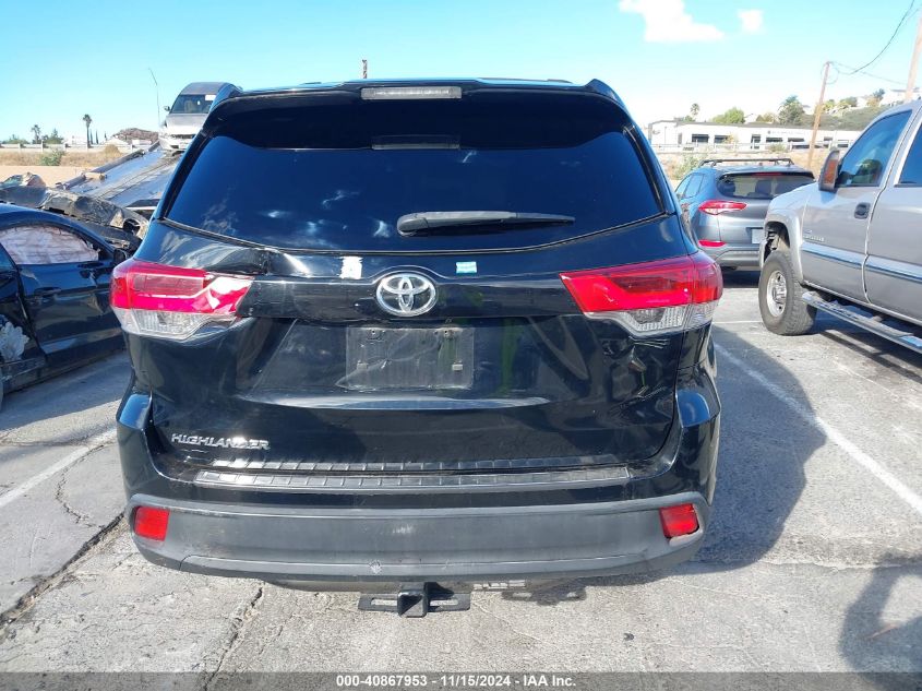 2017 Toyota Highlander Le VIN: 5TDZZRFH6HS200792 Lot: 40867953