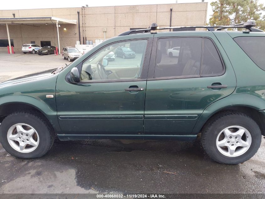 2000 Mercedes-Benz Ml 320 VIN: 4JGAB54E9YA197205 Lot: 40868032