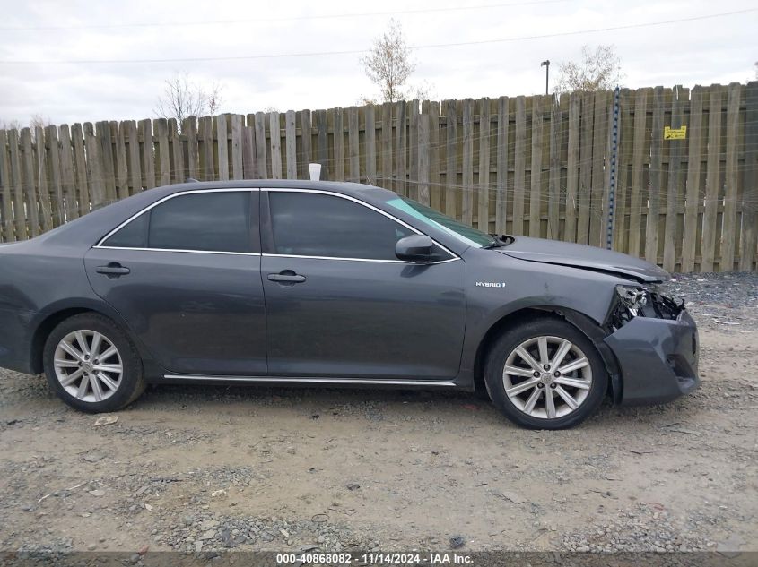 2012 Toyota Camry Hybrid Xle VIN: 4T1BD1FK8CU048592 Lot: 40868082