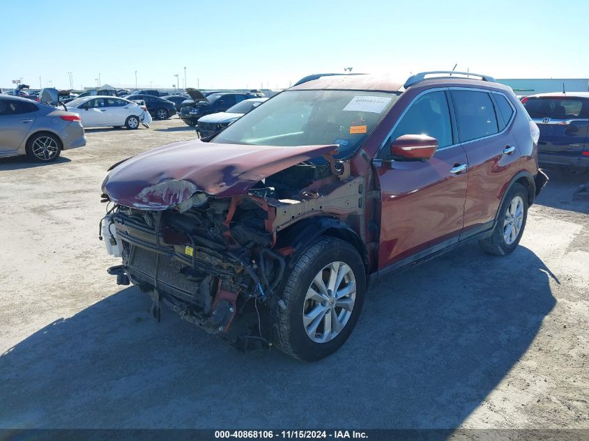 2015 Nissan Rogue Sv VIN: 5N1AT2ML6FC835857 Lot: 40868106