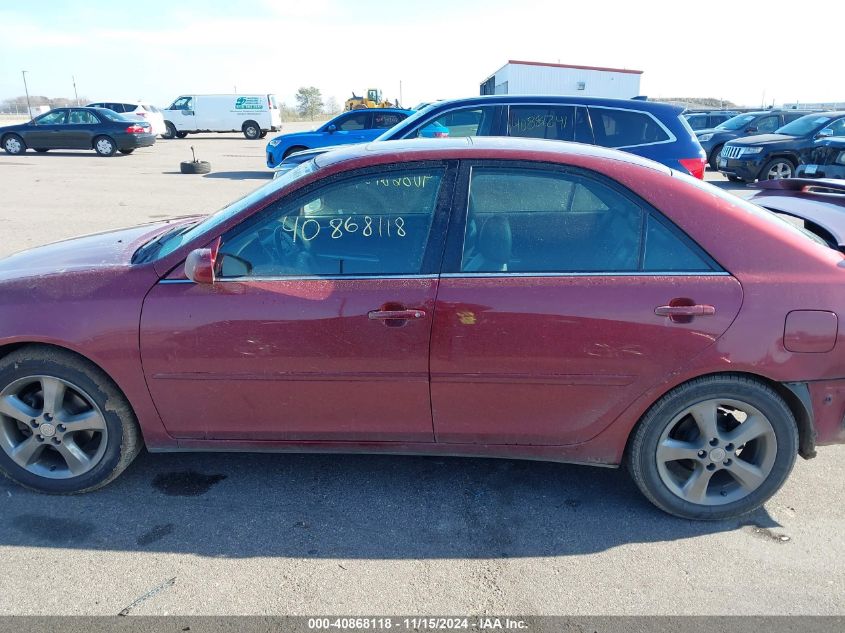 2005 Toyota Camry Se V6 VIN: 4T1BA30KX5U508707 Lot: 40868118