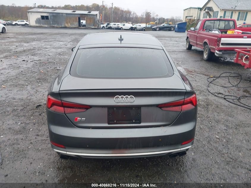 2018 Audi S5 3.0T Premium Plus VIN: WAUC4CF57JA041563 Lot: 40868216