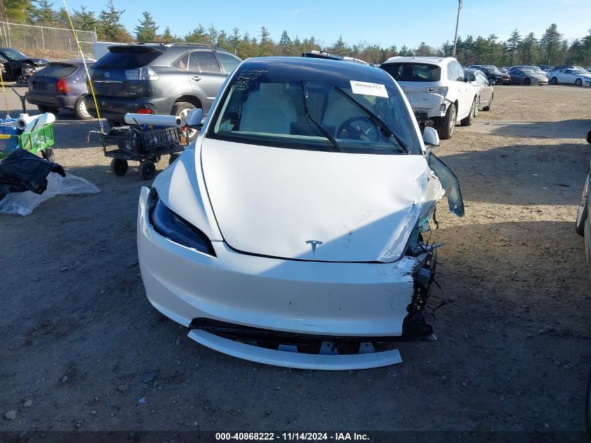 2024 Tesla Model 3 Rear-Wheel Drive VIN: 5YJ3E1EA4RF849567 Lot: 40868222