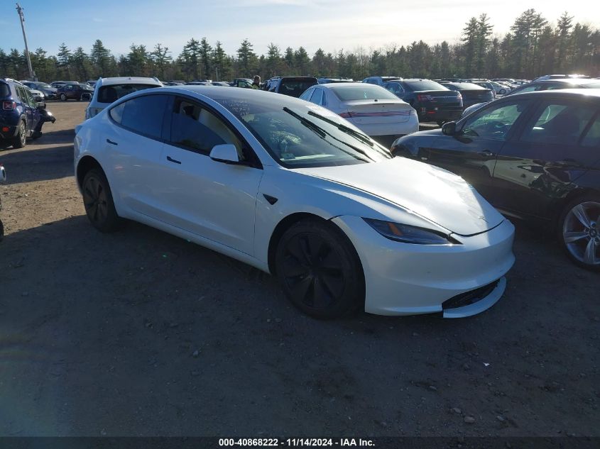 2024 Tesla Model 3 Rear-Wheel Drive VIN: 5YJ3E1EA4RF849567 Lot: 40868222