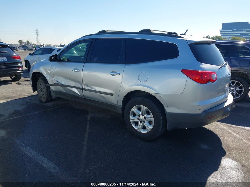 Vin: 1gnkreed3cj270675, lot: 41357876, chevrolet traverse ls 20123