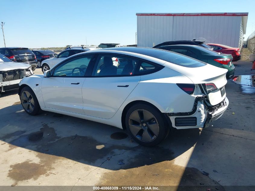 2021 Tesla Model 3 Standard Range Plus Rear-Wheel Drive VIN: 5YJ3E1EA1MF065808 Lot: 40868309