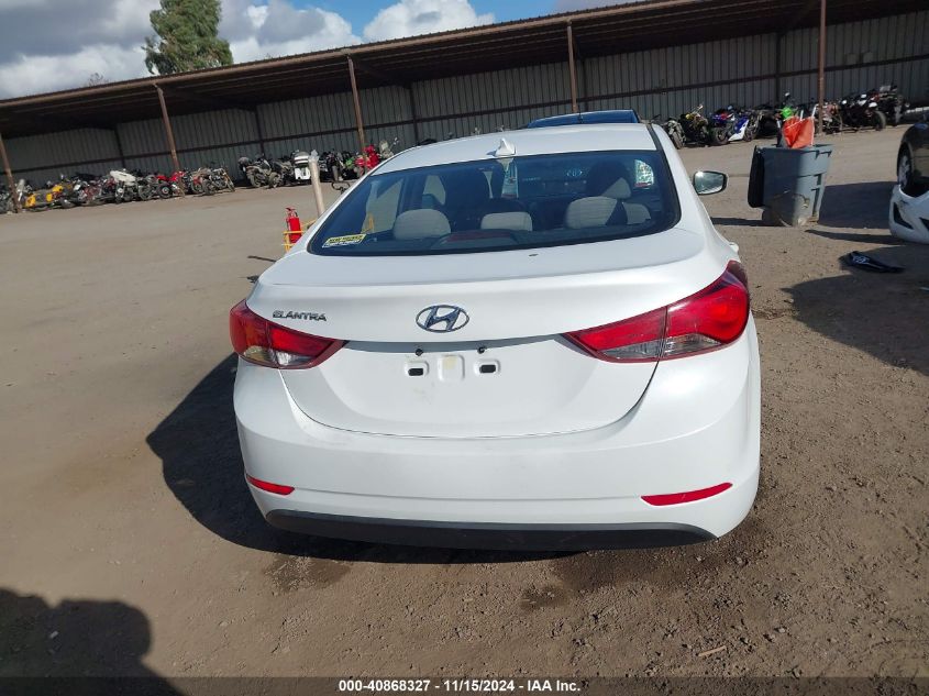 2016 Hyundai Elantra Se VIN: 5NPDH4AE5GH694595 Lot: 40868327