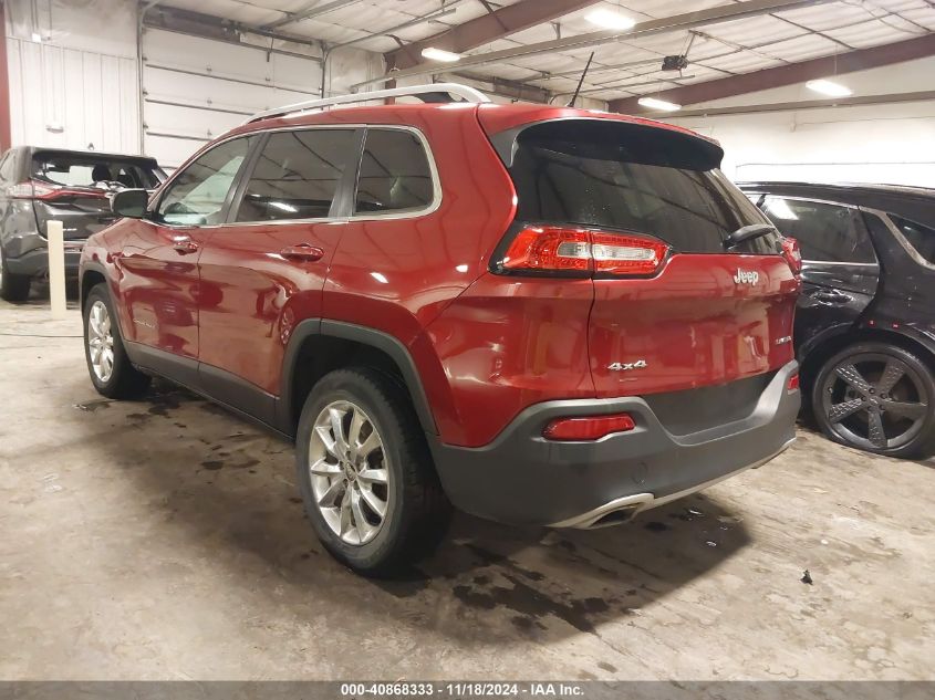 2015 Jeep Cherokee Limited VIN: 1C4PJMDSXFW729854 Lot: 40868333