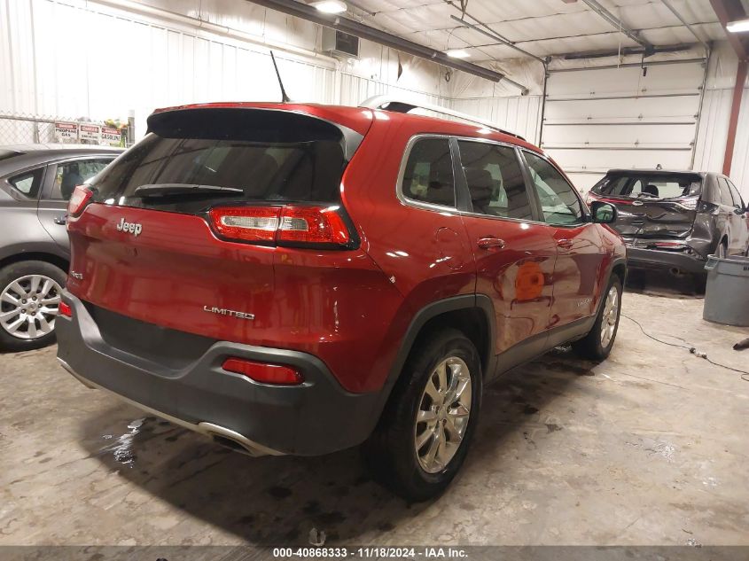 2015 Jeep Cherokee Limited VIN: 1C4PJMDSXFW729854 Lot: 40868333