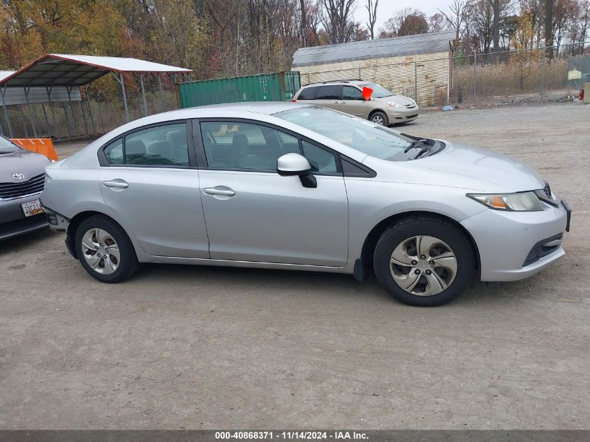 2013 Honda Civic Lx VIN: 2HGFB2F55DH595529 Lot: 40868371