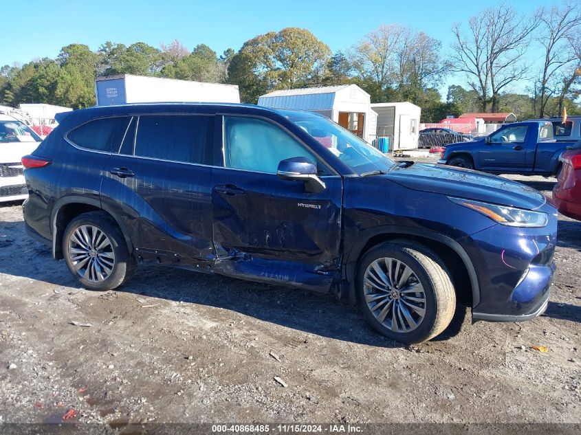 2021 Toyota Highlander Hybrid Platinum VIN: 5TDEBRCH1MS015082 Lot: 40868485