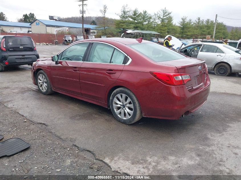 2017 Subaru Legacy 2.5I Premium VIN: 4S3BNAF64H3046260 Lot: 40868557