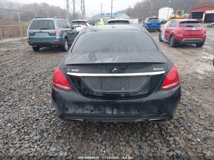 2018 Mercedes-Benz C 300 4Matic VIN: 55SWF4KB4JU245562 Lot: 40868610