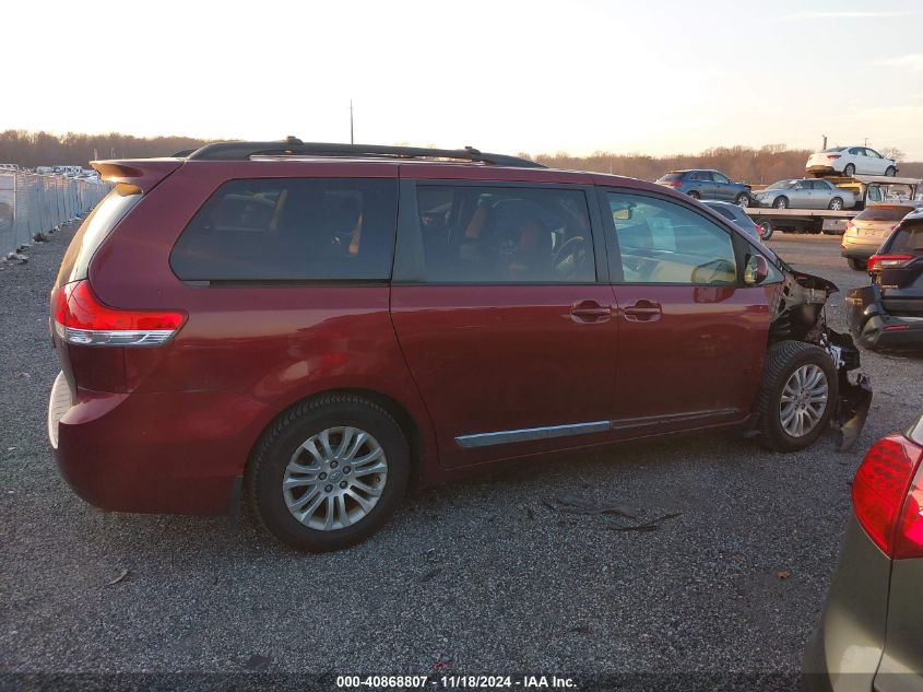 2013 Toyota Sienna Xle V6 8 Passenger VIN: 5TDYK3DC9DS346599 Lot: 40868807