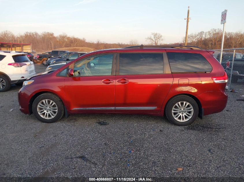 2013 Toyota Sienna Xle V6 8 Passenger VIN: 5TDYK3DC9DS346599 Lot: 40868807