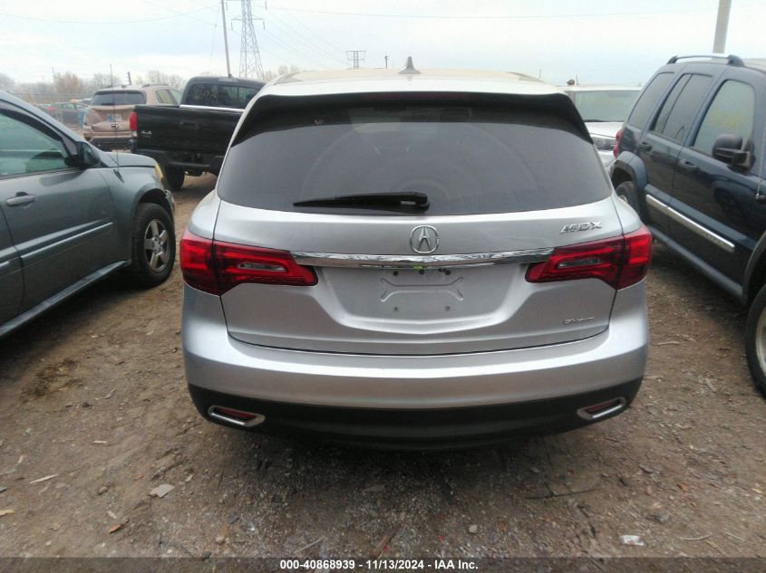 2014 Acura Mdx VIN: 5FRYD4H26EB022161 Lot: 40868939