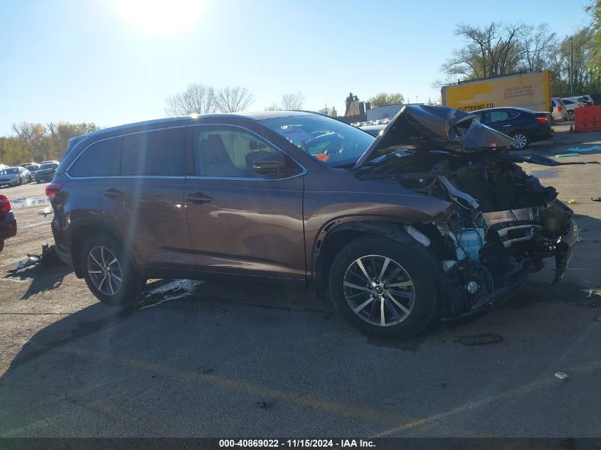 2017 Toyota Highlander Xle VIN: 5TDJZRFH2HS400162 Lot: 40869022