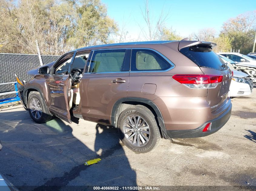 2017 Toyota Highlander Xle VIN: 5TDJZRFH2HS400162 Lot: 40869022