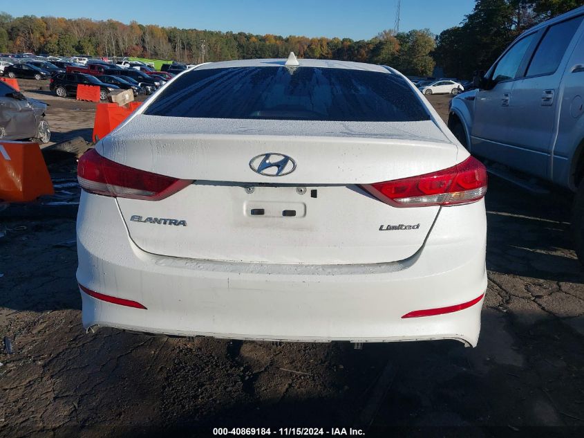 2017 Hyundai Elantra Limited VIN: 5NPD84LF6HH052832 Lot: 40869184