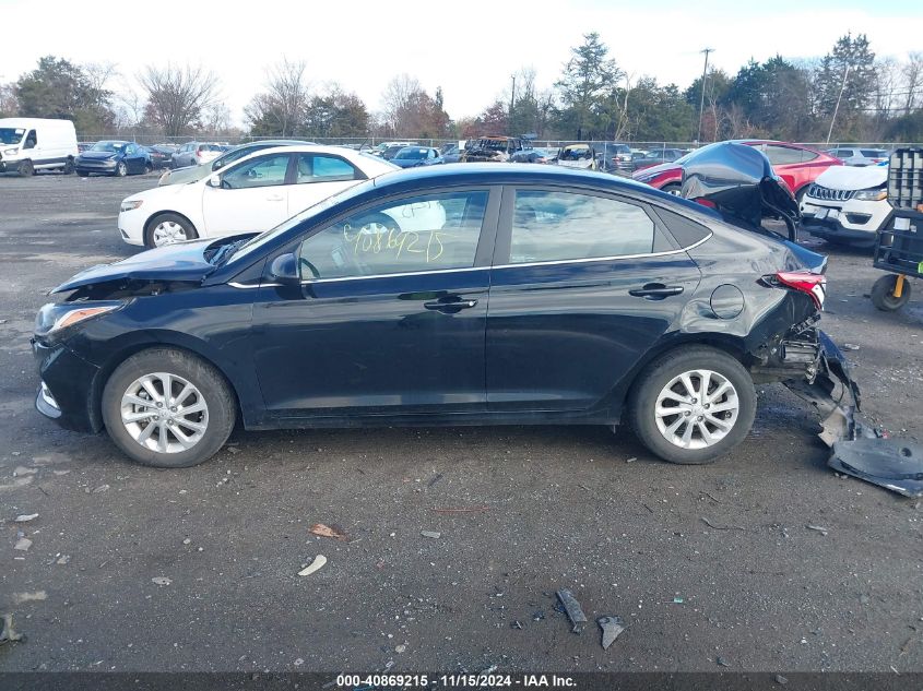 2022 Hyundai Accent Sel VIN: 3KPC24A61NE170710 Lot: 40869215