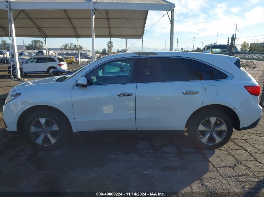 2014 Acura Mdx VIN: 5FRYD3H26EB002972 Lot: 40869224