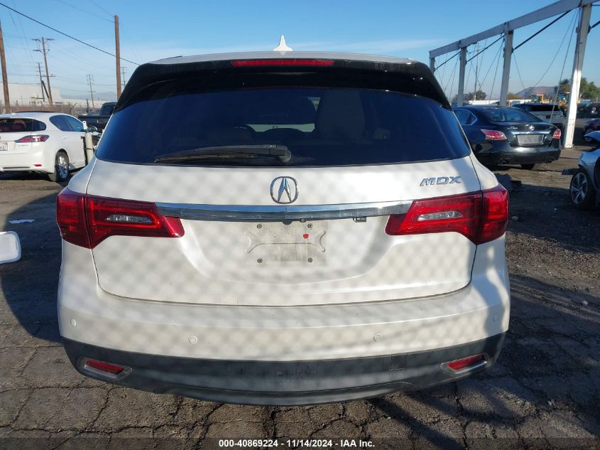 2014 Acura Mdx VIN: 5FRYD3H26EB002972 Lot: 40869224