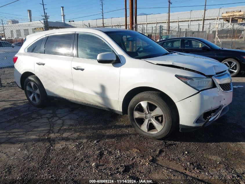 2014 Acura Mdx VIN: 5FRYD3H26EB002972 Lot: 40869224