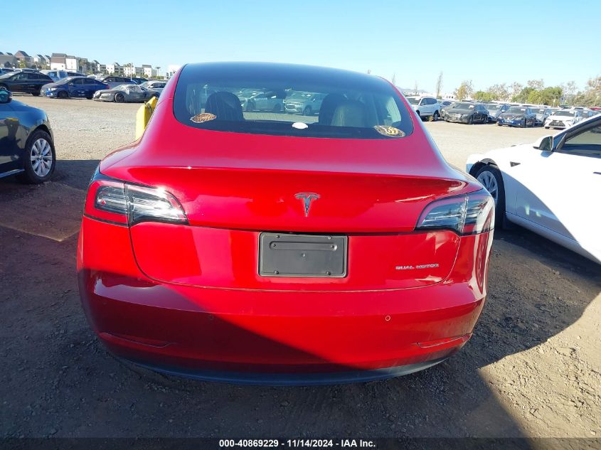 2020 Tesla Model 3 Long Range Dual Motor All-Wheel Drive VIN: 5YJ3E1EB0LF638432 Lot: 40869229