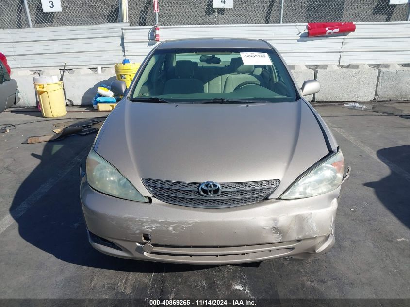 2003 Toyota Camry Le/Se/Xle VIN: JTDBE30K030166035 Lot: 40869265