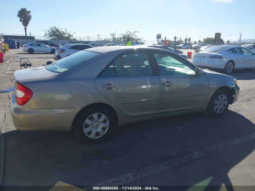 2003 Toyota Camry Le/Se/Xle VIN: JTDBE30K030166035 Lot: 40869265