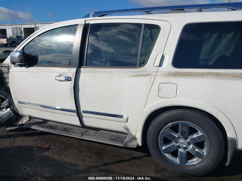 2010 Nissan Armada Platinum VIN: 5N1BA0ND1AN601502 Lot: 40869299