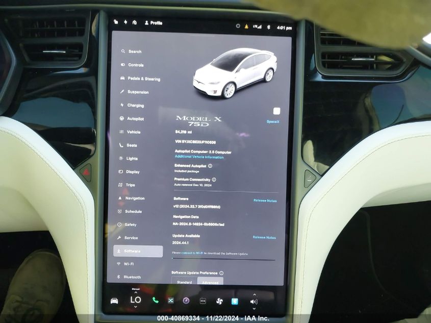 VIN 5YJXCBE23JF110636 2018 Tesla Model X, 100D/75D/... no.7