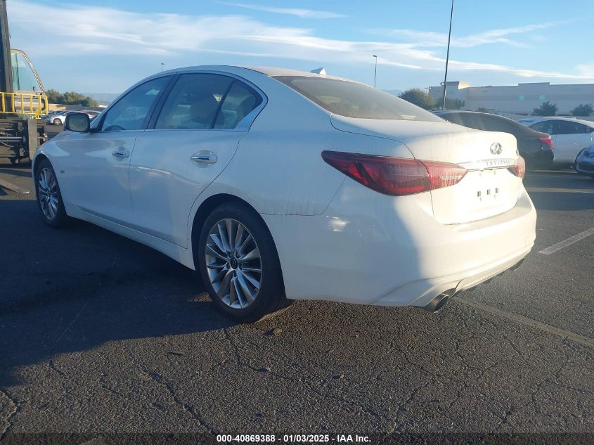 VIN JN1EV7AP2LM206545 2020 Infiniti Q50, Luxe no.3