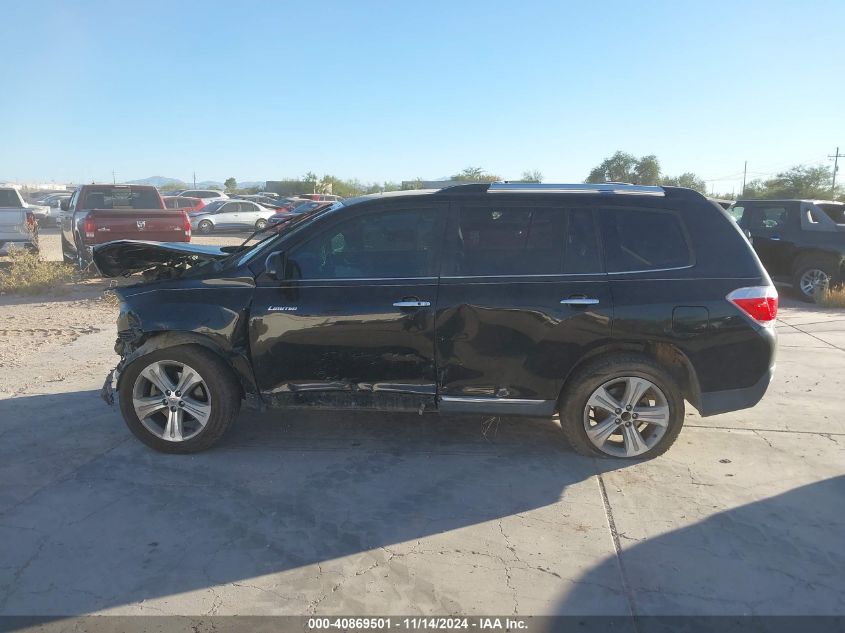 2013 Toyota Highlander Limited V6 VIN: 5TDYK3EH2DS125677 Lot: 40869501