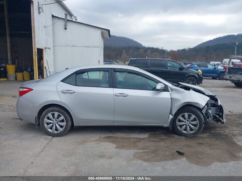 2016 Toyota Corolla Le VIN: 2T1BURHE3GC492086 Lot: 40869505